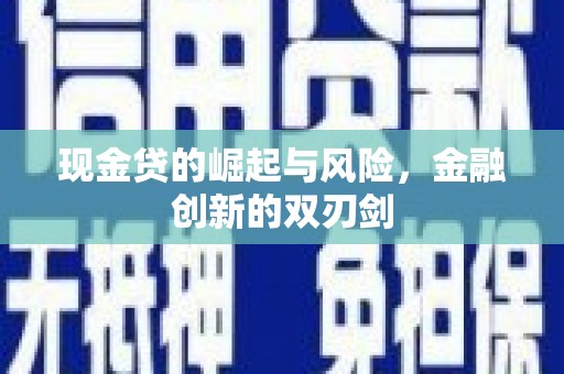 芮城现金贷的崛起与风险，金融创新的双刃剑