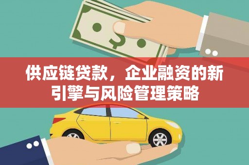 芮城供应链贷款，企业融资的新引擎与风险管理策略