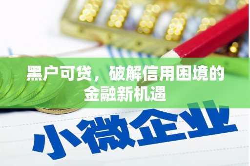 芮城黑户可贷，破解信用困境的金融新机遇