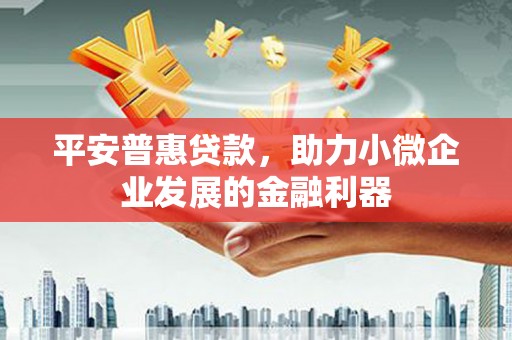 芮城平安普惠贷款，助力小微企业发展的金融利器