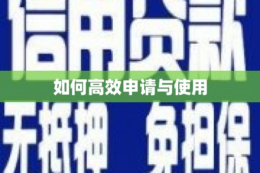 芮城如何高效申请与使用